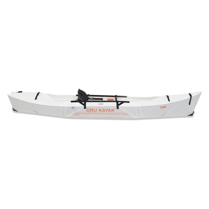 Product image of a white Oru Kayak Lake Folding Kayak right side view.