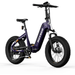 Product image of a purple HOVSCO HovBeta Foldable Fat Tire Electric Bike right side view at an angle.
