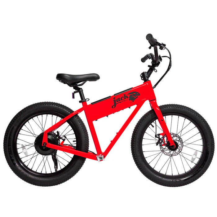 Product image of a red JackRabbit XG eBike.