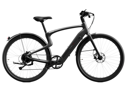 Urtopia Carbon Classic electric bike in matte black on a white background.