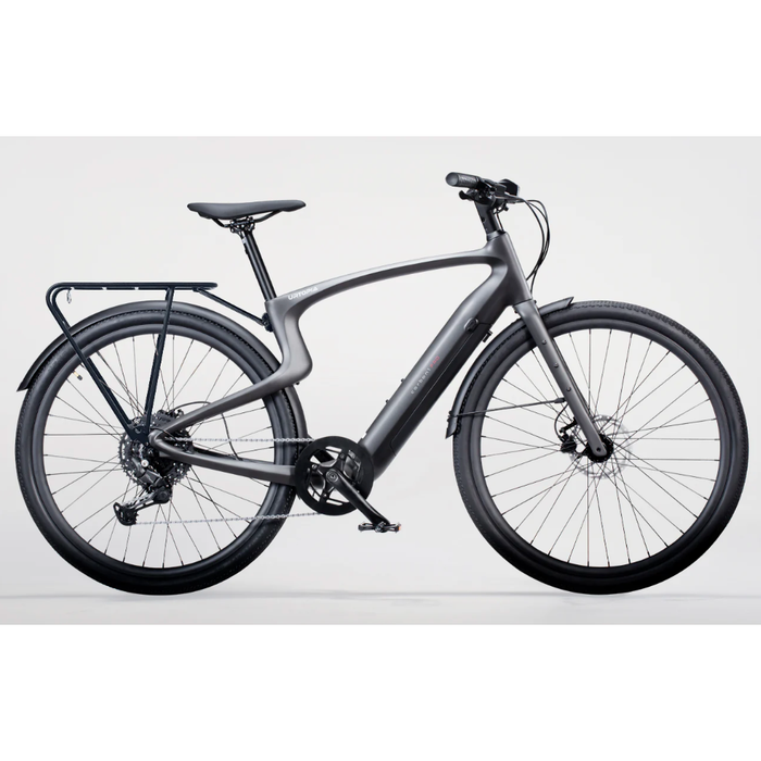 Urtopia Carbon 1 Pro Rear Rack shown on the back of a bike.
