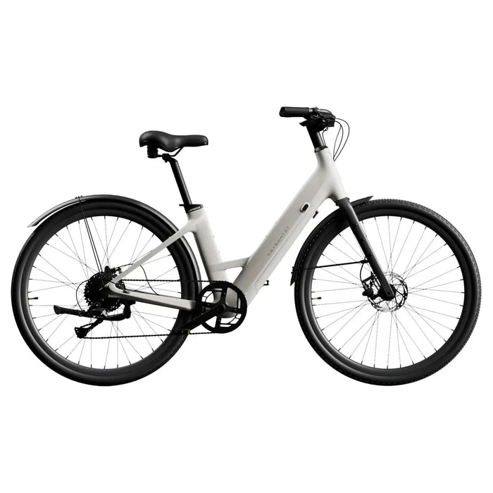 Urtopia Carbon Creme Step-Thru lightweight electric bike.