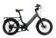 Urtopia Joy Carbon electric bike in charcoal grey with a brown seat on a white background
